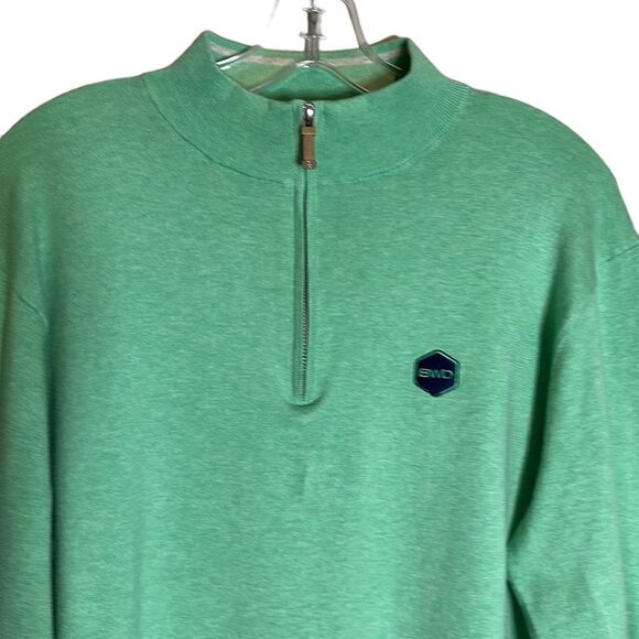 Peter Millar Crest Quarter-Zip Silk Blend Sweater Classic style Size XL - Picture 3 of 11